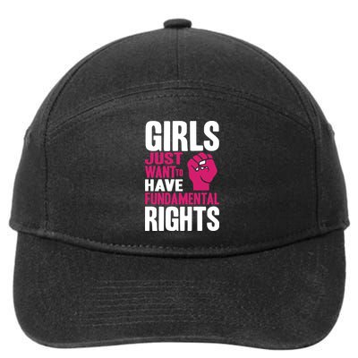 Cyndi Lauper Just Want To Have Fundamental Rights 7-Panel Snapback Hat