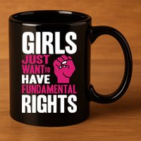 Cyndi Lauper Just Want To Have Fundamental Rights 11oz C Handle Ceramic Mug