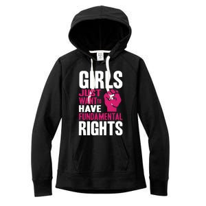 Cyndi Lauper Just Want To Have Fundamental Rights Women's Fleece Hoodie