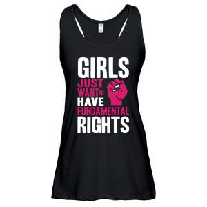 Cyndi Lauper Just Want To Have Fundamental Rights Ladies Essential Flowy Tank