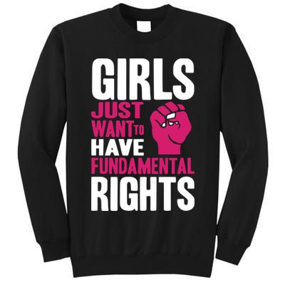 Cyndi Lauper Just Want To Have Fundamental Rights Tall Sweatshirt