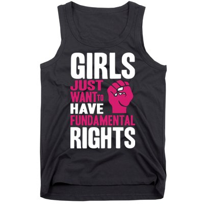 Cyndi Lauper Just Want To Have Fundamental Rights Tank Top
