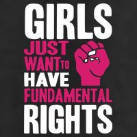 Girls Just Want To Have Fundamental Rights Microfiber Hand Towel