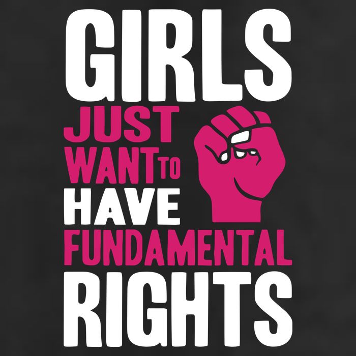 Girls Just Want To Have Fundamental Rights Microfiber Hand Towel