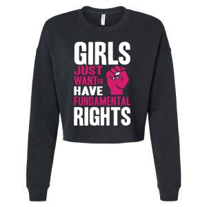 Cyndi Lauper Just Want To Have Fundamental Rights Cropped Pullover Crew