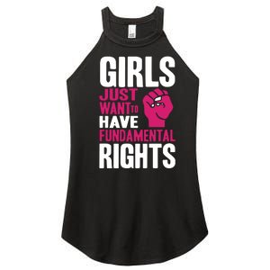 Cyndi Lauper Just Want To Have Fundamental Rights Women's Perfect Tri Rocker Tank