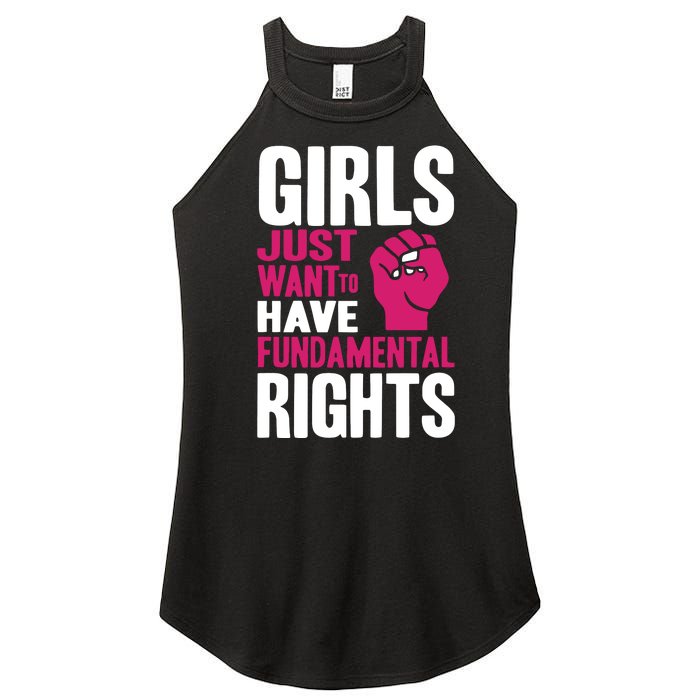 Cyndi Lauper Just Want To Have Fundamental Rights Women's Perfect Tri Rocker Tank