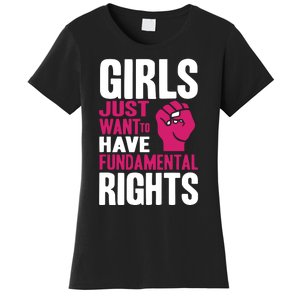 Cyndi Lauper Just Want To Have Fundamental Rights Women's T-Shirt