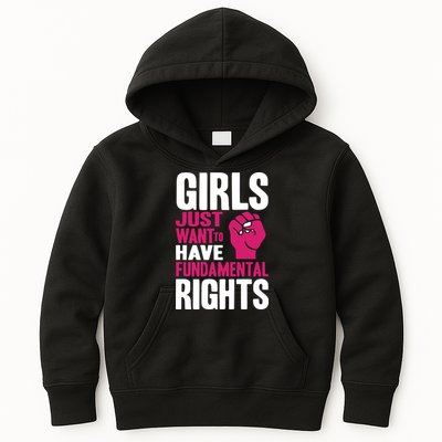 Girls Just Want To Have Fundamental Rights Kids Hoodie