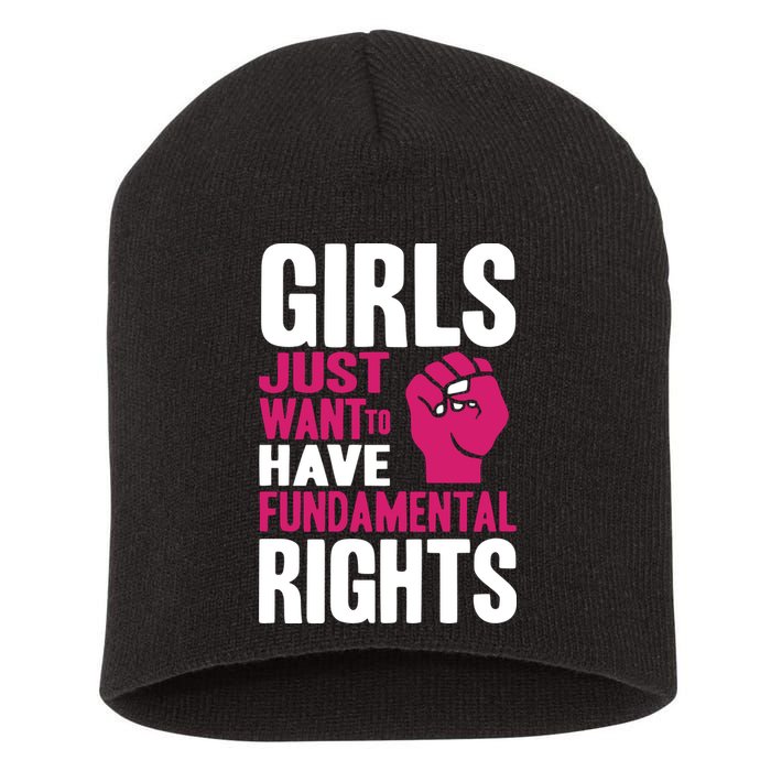 Cyndi Lauper Just Want To Have Fundamental Rights Short Acrylic Beanie