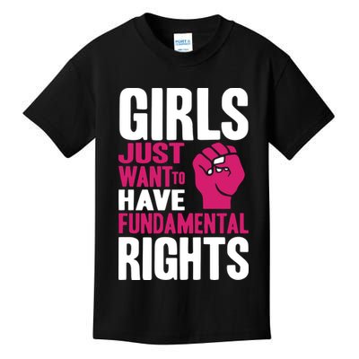 Cyndi Lauper Just Want To Have Fundamental Rights Kids T-Shirt