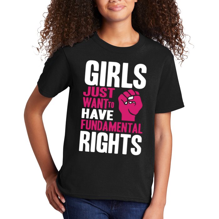 Girls Just Want To Have Fundamental Rights Kids T-Shirt