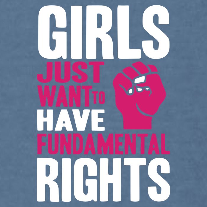 Girls Just Want To Have Fundamental Rights Garment-Dyed Sweatshirt