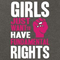 Cyndi Lauper Just Want To Have Fundamental Rights Cotton Canvas Backpack