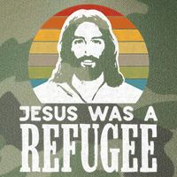 Christian Liberal Jesus Was A Refugee Legacy Tie Dye Trucker Hat