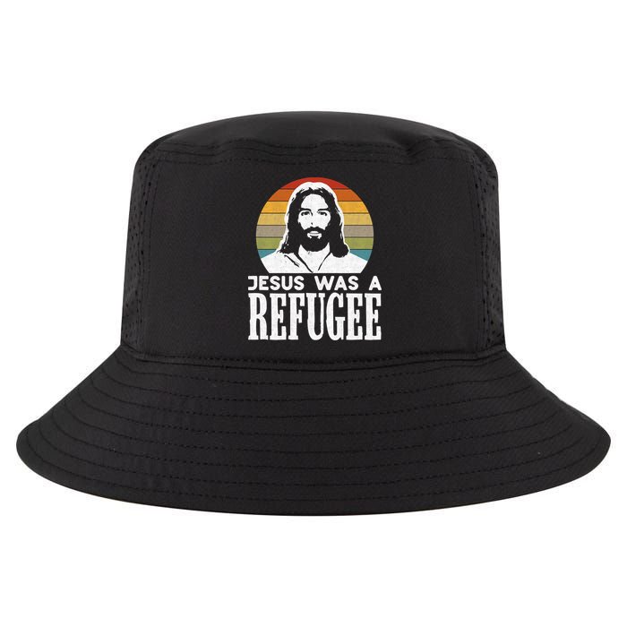 Christian Liberal Jesus Was A Refugee Cool Comfort Performance Bucket Hat