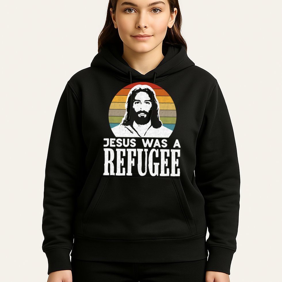 Christian Liberal Jesus Was A Refugee Hoodie