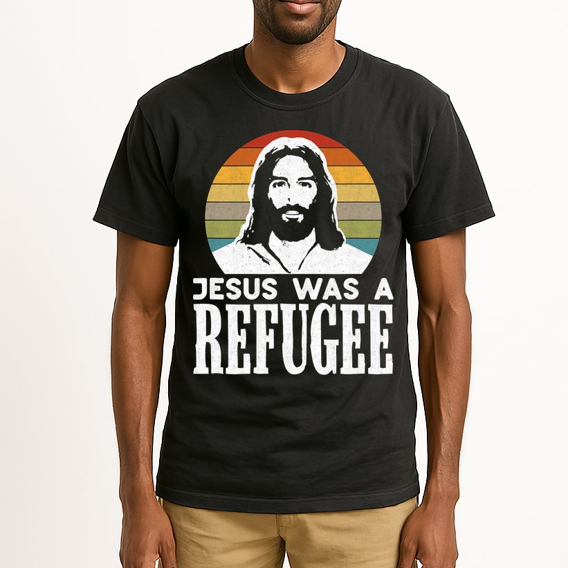Christian Liberal Jesus Was A Refugee Tall T-Shirt