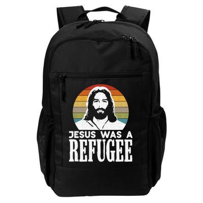 Christian Liberal Jesus Was A Refugee Daily Commute Backpack