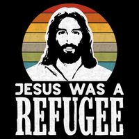 Christian Liberal Jesus Was A Refugee Button