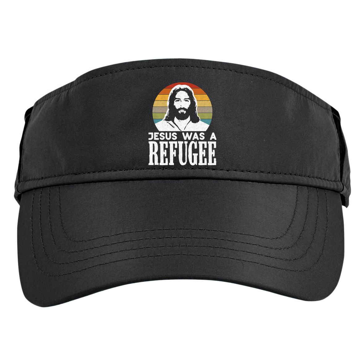 Christian Liberal Jesus Was A Refugee Adult Drive Performance Visor