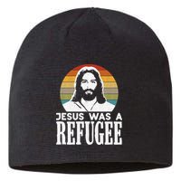 Christian Liberal Jesus Was A Refugee Sustainable Beanie