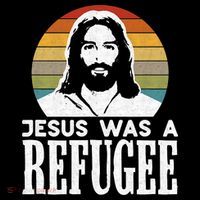 Christian Liberal Jesus Was A Refugee Cooling Performance Long Sleeve Crew