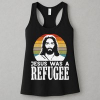 Christian Liberal Jesus Was A Refugee Womens Tank Top