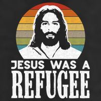 Christian Liberal Jesus Was A Refugee Golf Towel
