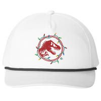 Christmas Lights Jurassic World TRex  Snapback Five-Panel Rope Hat