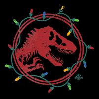 Christmas Lights Jurassic World TRex  Visor