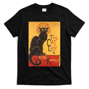 Cat Lady Kamala Le Chat Noir Funny Ballot Election Campaign T-Shirt