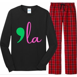 Comma La Kamala Harris 2024 President Comma La Long Sleeve Pajama Set