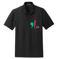 Comma La Kamala Harris 2024 President Comma La Dry Zone Grid Polo