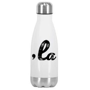 Comma La Kamala Harris 2024 For President Democrat Party Stainless Steel Insulated Water Bottle