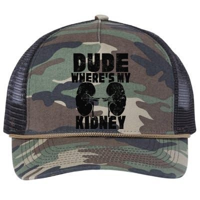 Cool Living Kidney Donor Gifts Donor Art Organ Retro Rope Trucker Hat Cap