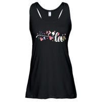 Comma La Kamala Harris Vintage Floral Feminine President Ladies Essential Flowy Tank