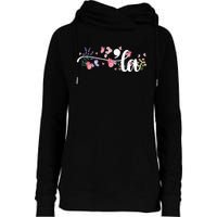 Comma La Kamala Harris Vintage Floral Feminine President Womens Funnel Neck Pullover Hood