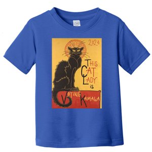 Cat Lady Kamala Le Chat Noir Funny Ballot Election Campaign Gift Toddler T-Shirt