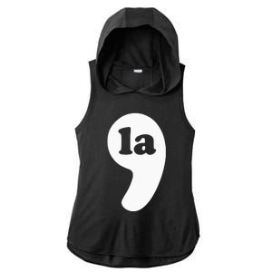 Comma La Kamala Harris Ladies PosiCharge Tri-Blend Wicking Draft Hoodie Tank