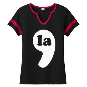 Comma La Kamala Harris Ladies Halftime Notch Neck Tee