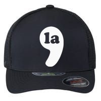 Comma La Kamala Harris Flexfit Unipanel Trucker Cap