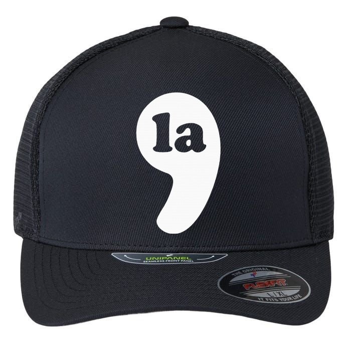 Comma La Kamala Harris Flexfit Unipanel Trucker Cap