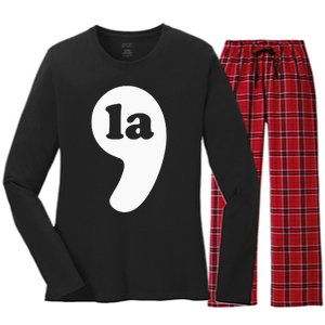 Comma La Kamala Harris Women's Long Sleeve Flannel Pajama Set 