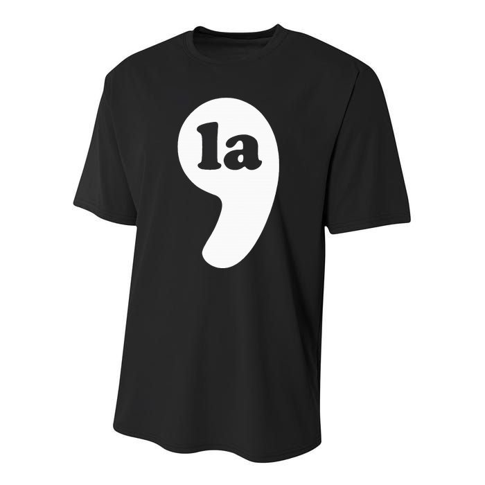 Comma La Kamala Harris Youth Performance Sprint T-Shirt