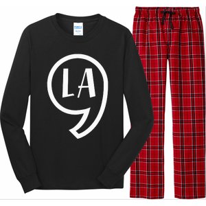 Comma La Kamala Vote For 2024 President Kamala Harris Long Sleeve Pajama Set