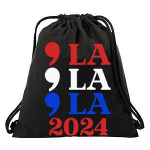 Comma La Kamala Vote For 2024 President Kamala Harris Drawstring Bag