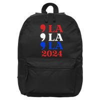 Comma La Kamala Vote For 2024 President Kamala Harris 16 in Basic Backpack