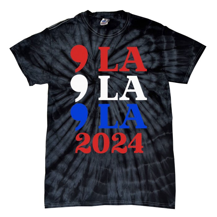 Comma La Kamala Vote For 2024 President Kamala Harris Tie-Dye T-Shirt