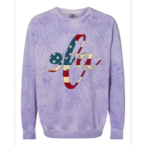 Comma La Kamala Harris 2024 Colorblast Crewneck Sweatshirt